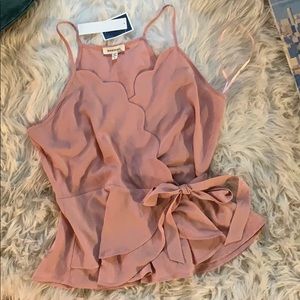 Scalloped Peplum top